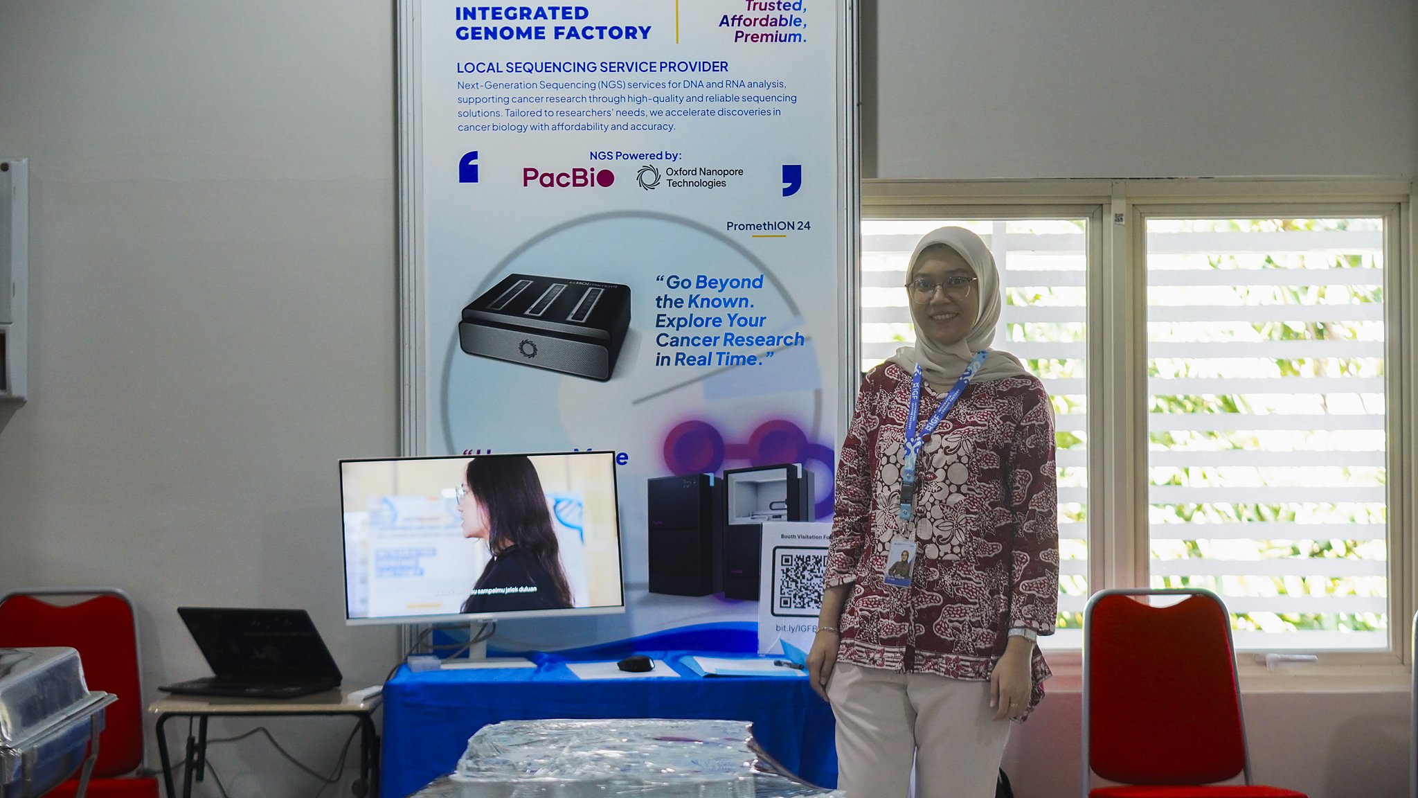 IGF booth at the Cancer Metabolism & Microbiome PKR PrOmics 2026 seminar