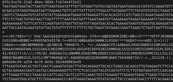 Sample output — Raw Sequencing Files