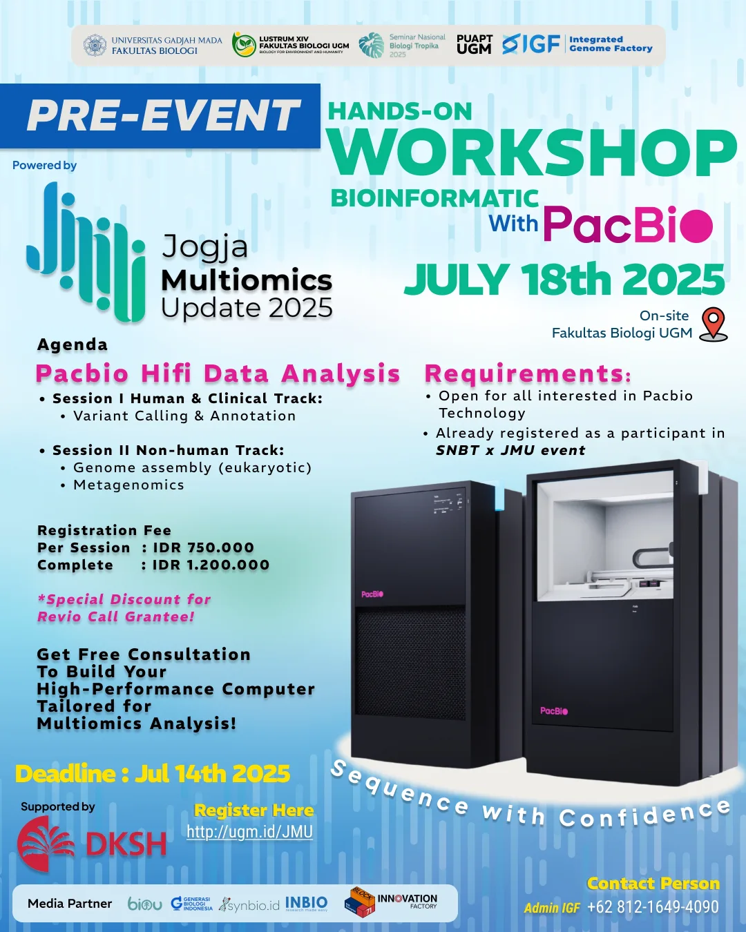 Hands On Bioinformatics Workshop with PacBio poster